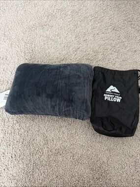Ozark Trail Dark Charcoal Memory Foam Travel or Camping Pillow